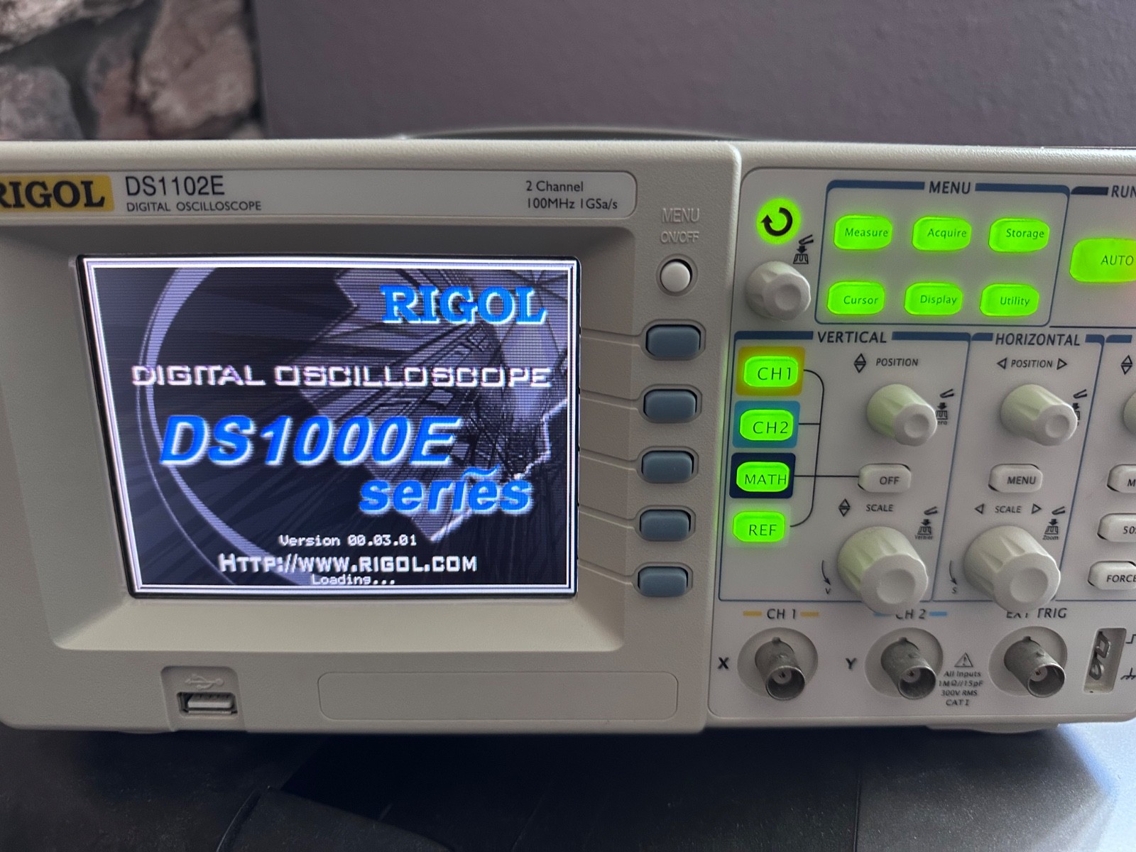 Rigol DS1102E 100MHz 1GSa/s 2 Channel Color Oscilloscope with Probes
