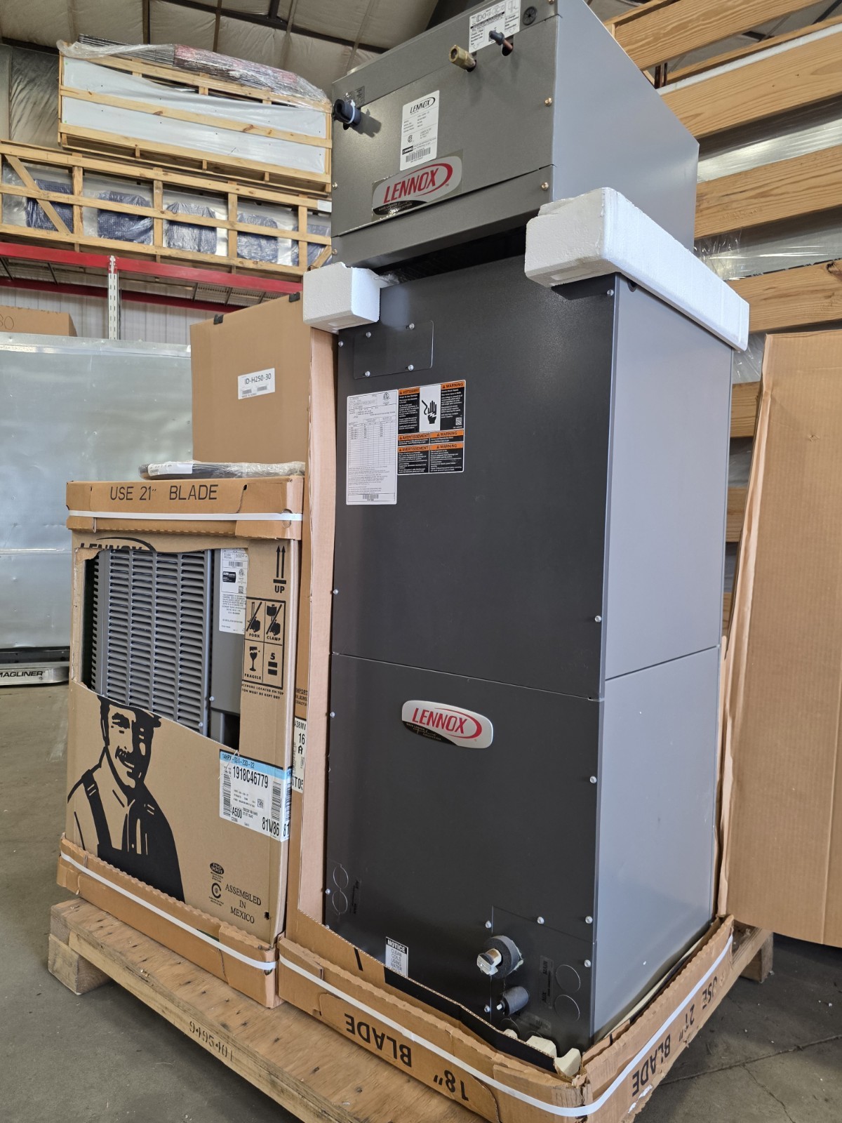 NEW Lennox 14HPX-024 Air Conditioner 2 Ton With CBA38MV Air Handler, 410A, 230V