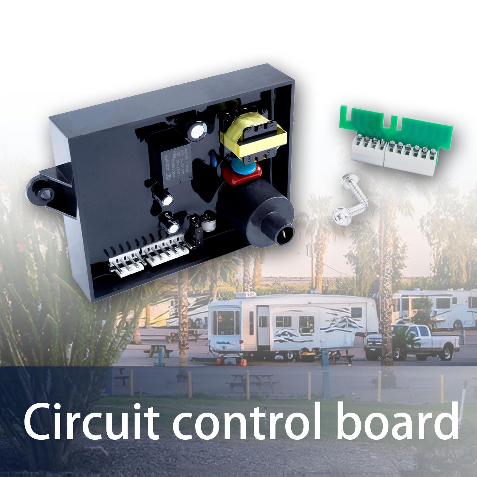 91365 RV Water Heater Control Circuit Board Kit with Fuse, Compatible with At…