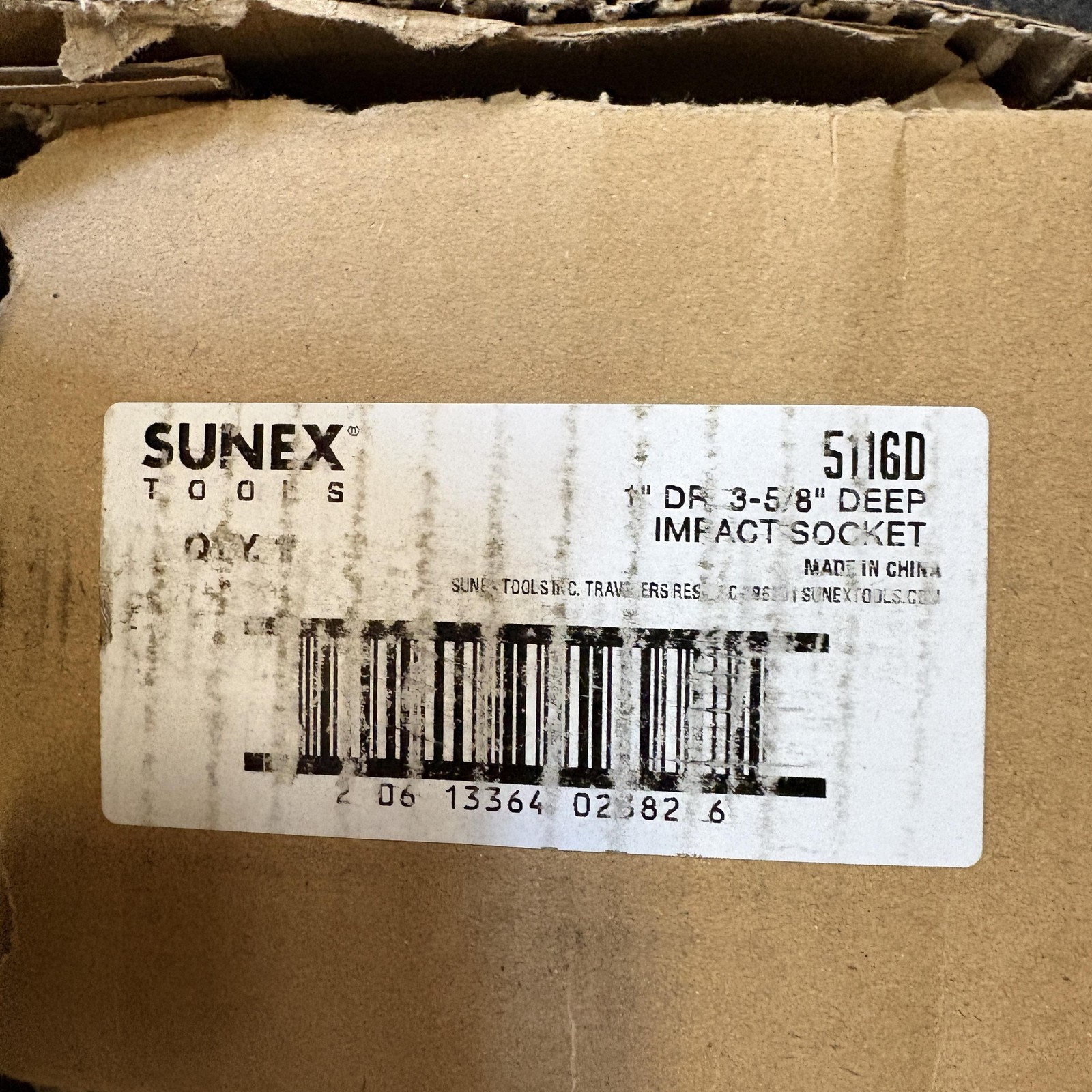 Sunex Tools 5116D 1″ DRIVE 3-5/8″ DEEP IMPACT SOCKET