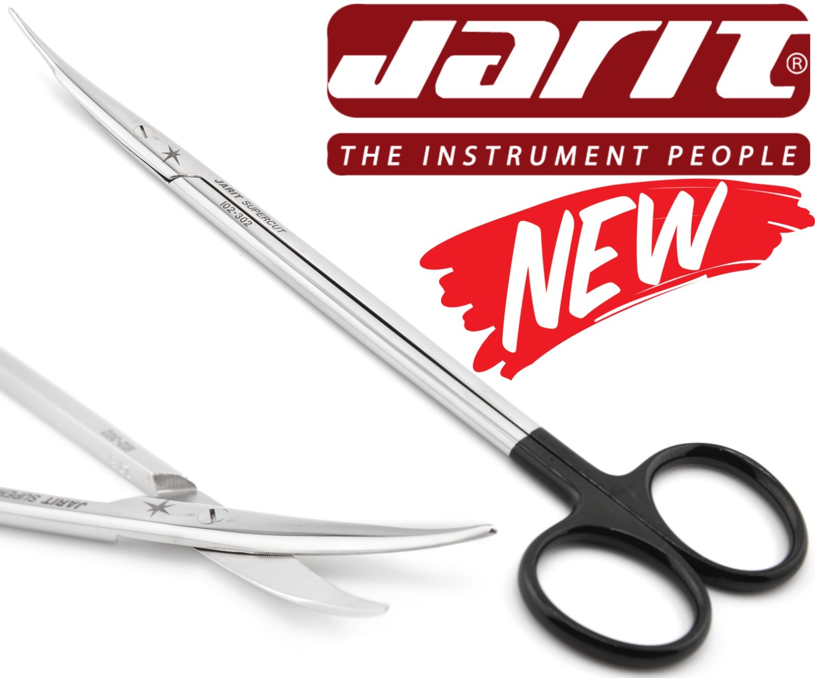 JARIT 102-302 Surgical Curved Face Lift Supercut Serrated Jamison Scissors 7″