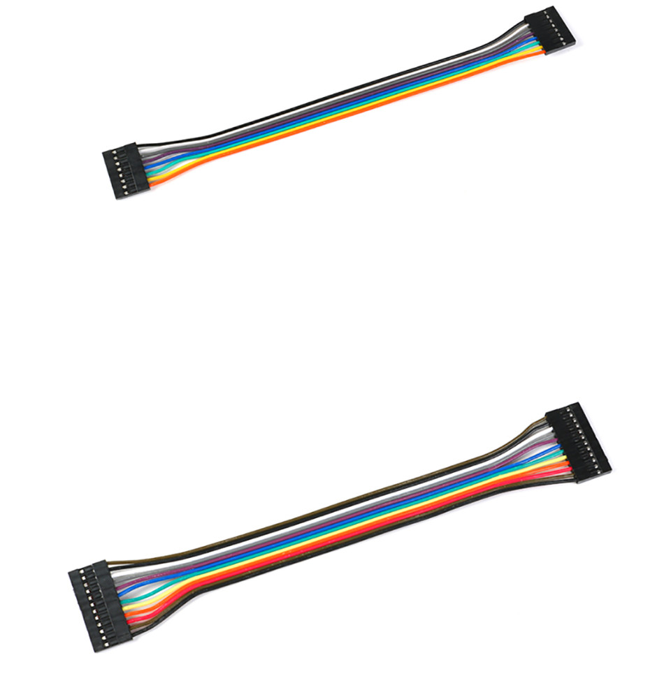 DuPont 2.54mm Ribbon Connector Cable Female-Female 20cm 2/3/4/5/6/8/9/10/12/20P
