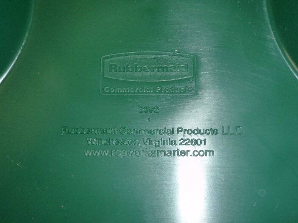 Rubbermaid Commercial Slim Jim Bottle & Can Recycling Bin Lid FG269288GRN New