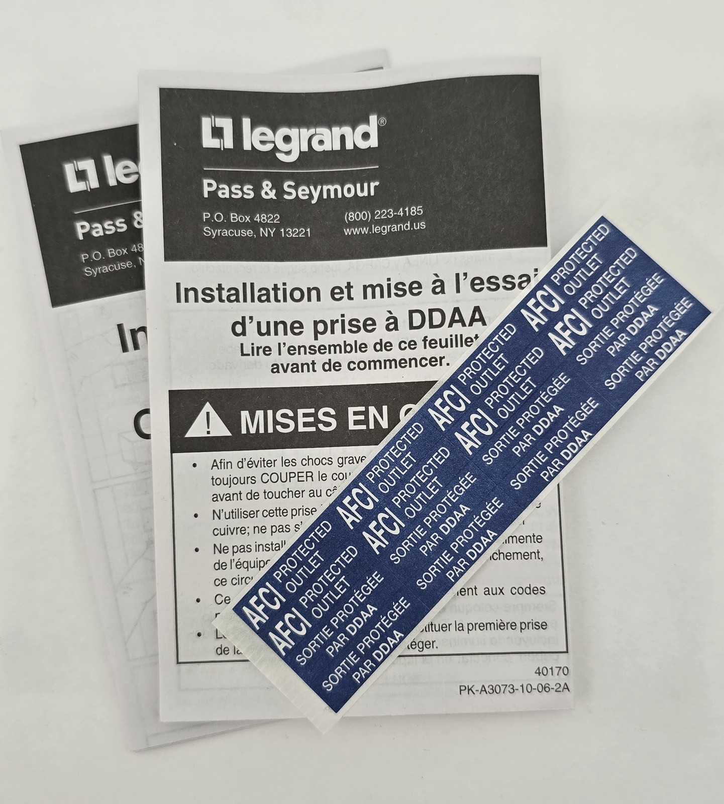 10PC Pass & Seymour AF15TR Tamper-Resistant AFCI Receptacle 15A 125V 60Hz