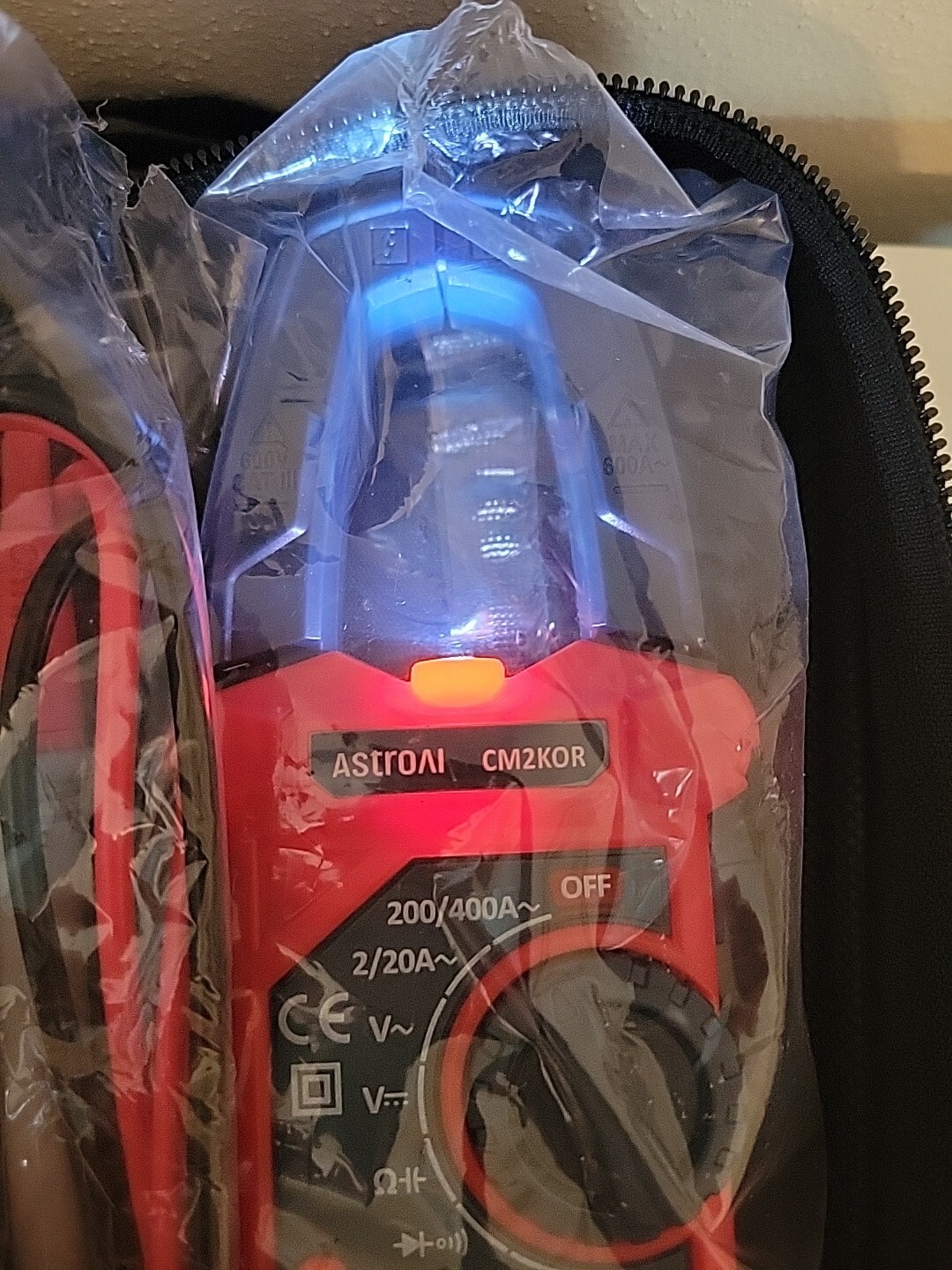 Astroai Digital Clamp Meter, 2000 Counts Amp Voltage Tester, AC Current, CM2KOR