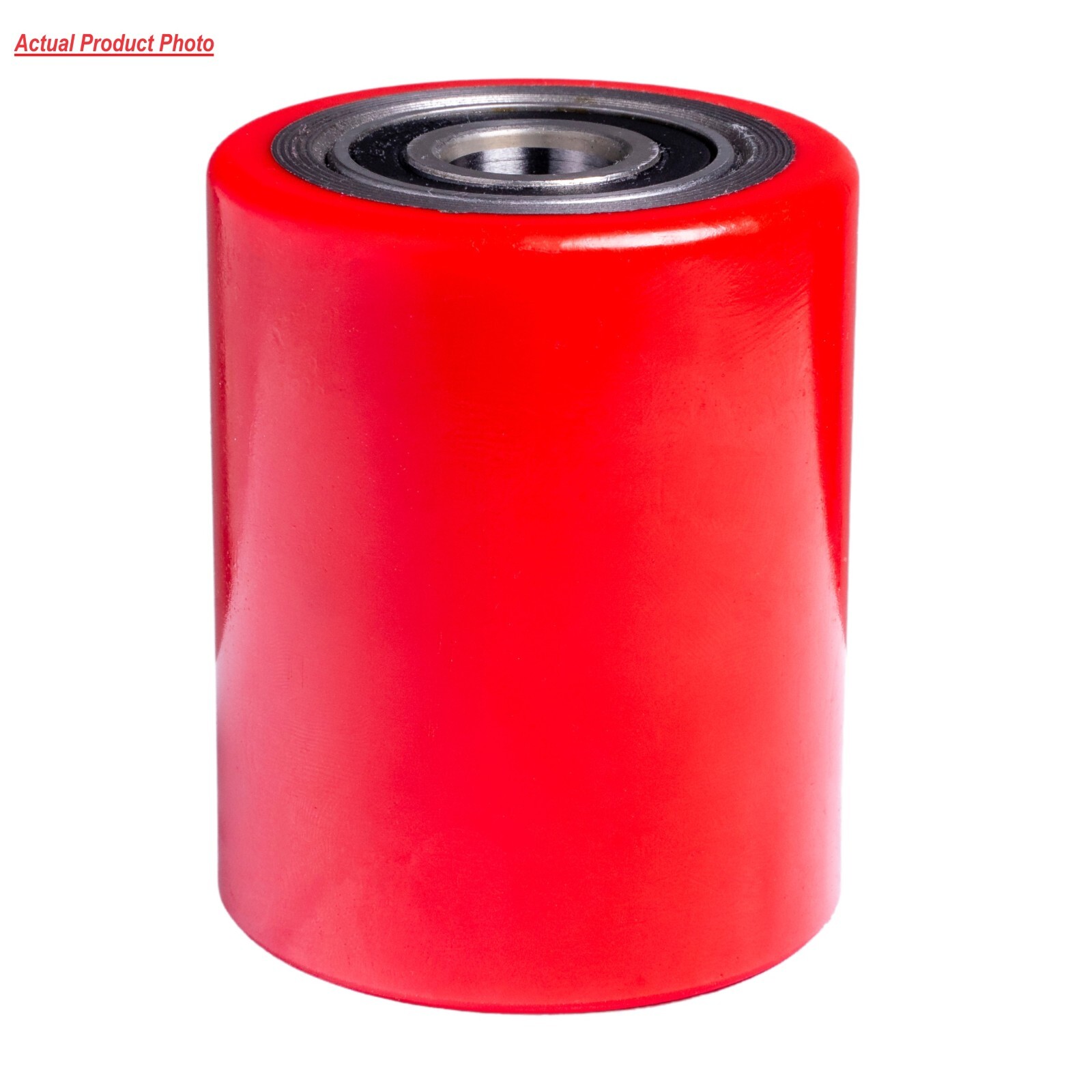 Pallet Jack/Truck Load Wheels Full Set with Axles and Rollers 3″ x 3.75″ Red