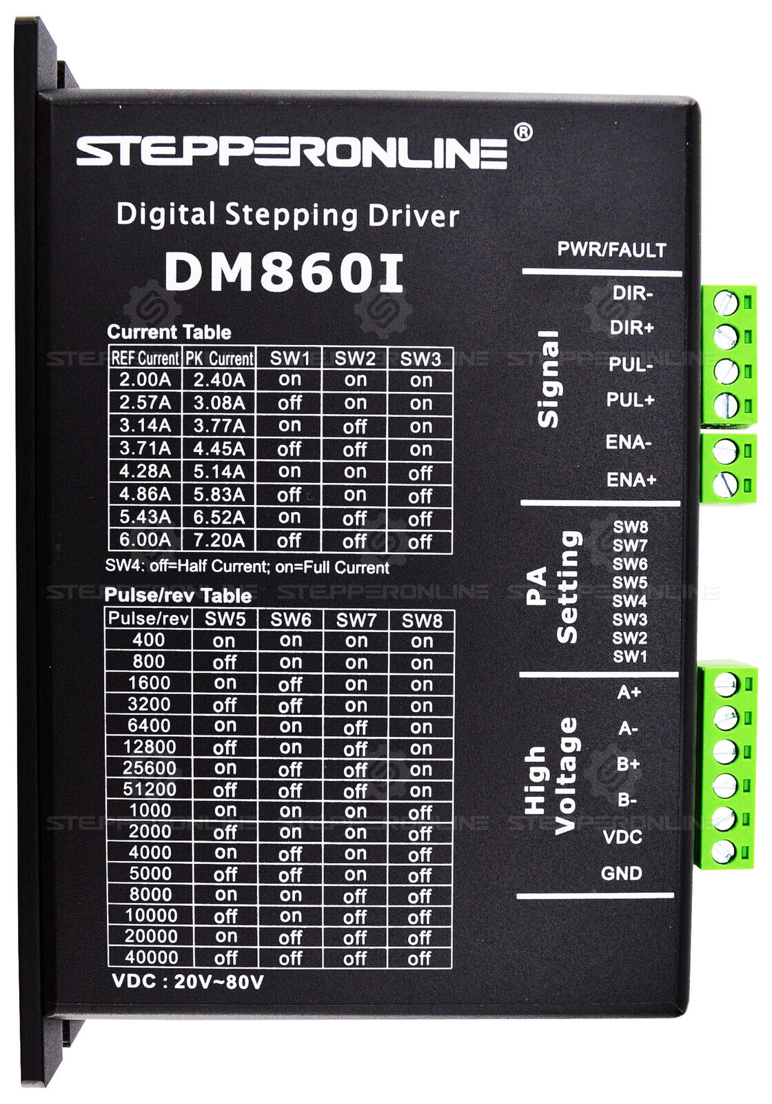1/3/4Axis Nema 34 Stepper Motor 1133oz.in & Driver DM860I & Power Supply CNC Kit
