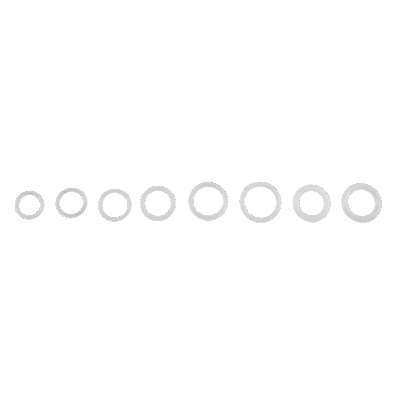 1228 Pcs 32 Size Clear Food Grade Silicone O-Ring Assortment OD 4-32mm
