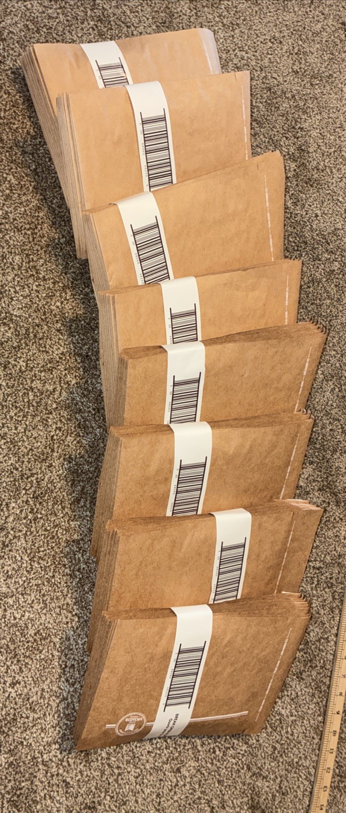 Scotch Padded Curbside Recycled Mailers 80 PCs Shipping Envelopes