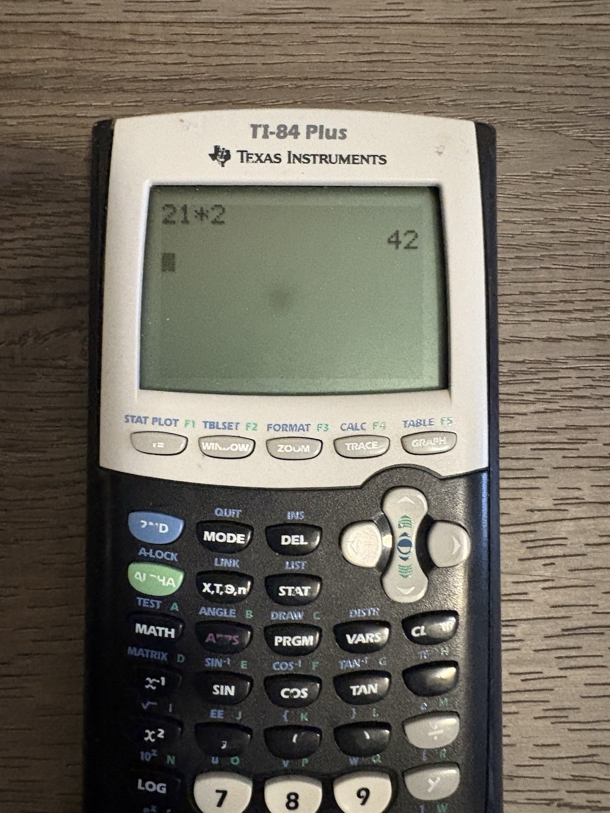 Texas Instruments TI-84 Plus Graphing Calculator Tested Working W/ Slip Cover
