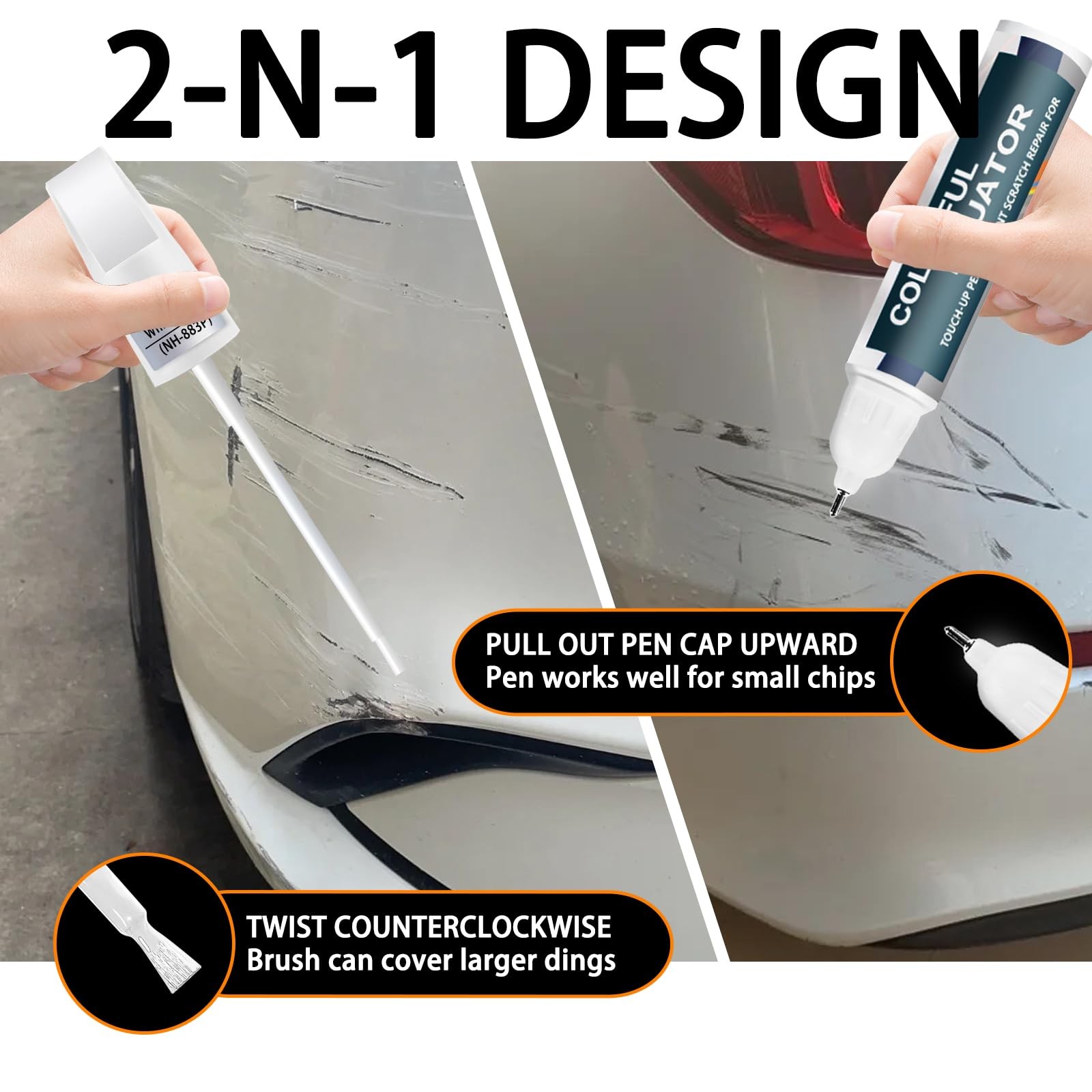 Touch Up Paint Pen for Honda Radiant Red Metallic Scratch Repair
