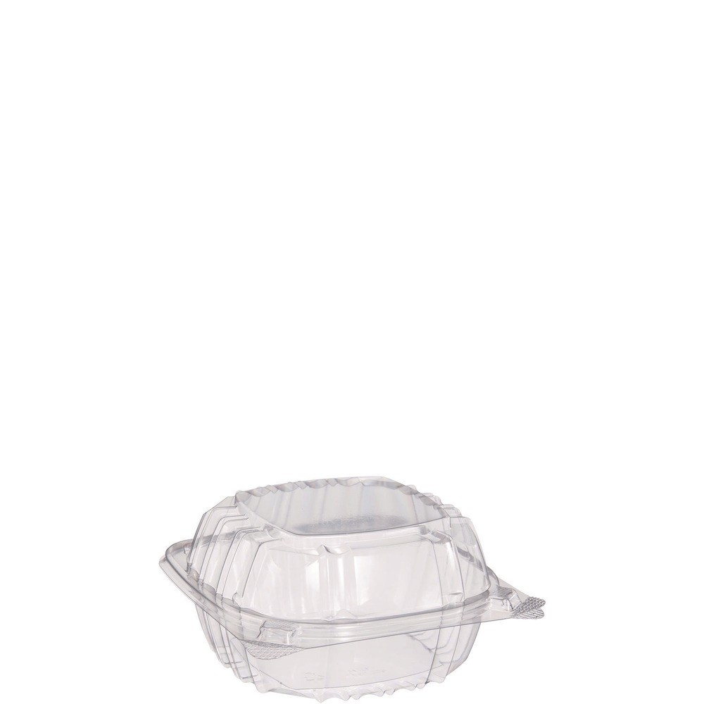 Dart C57PST1 5.8″ x 6″ x 3″ ClearSeal Hinged-Lid Container (125/Pk, 4 Pk/Ct) New