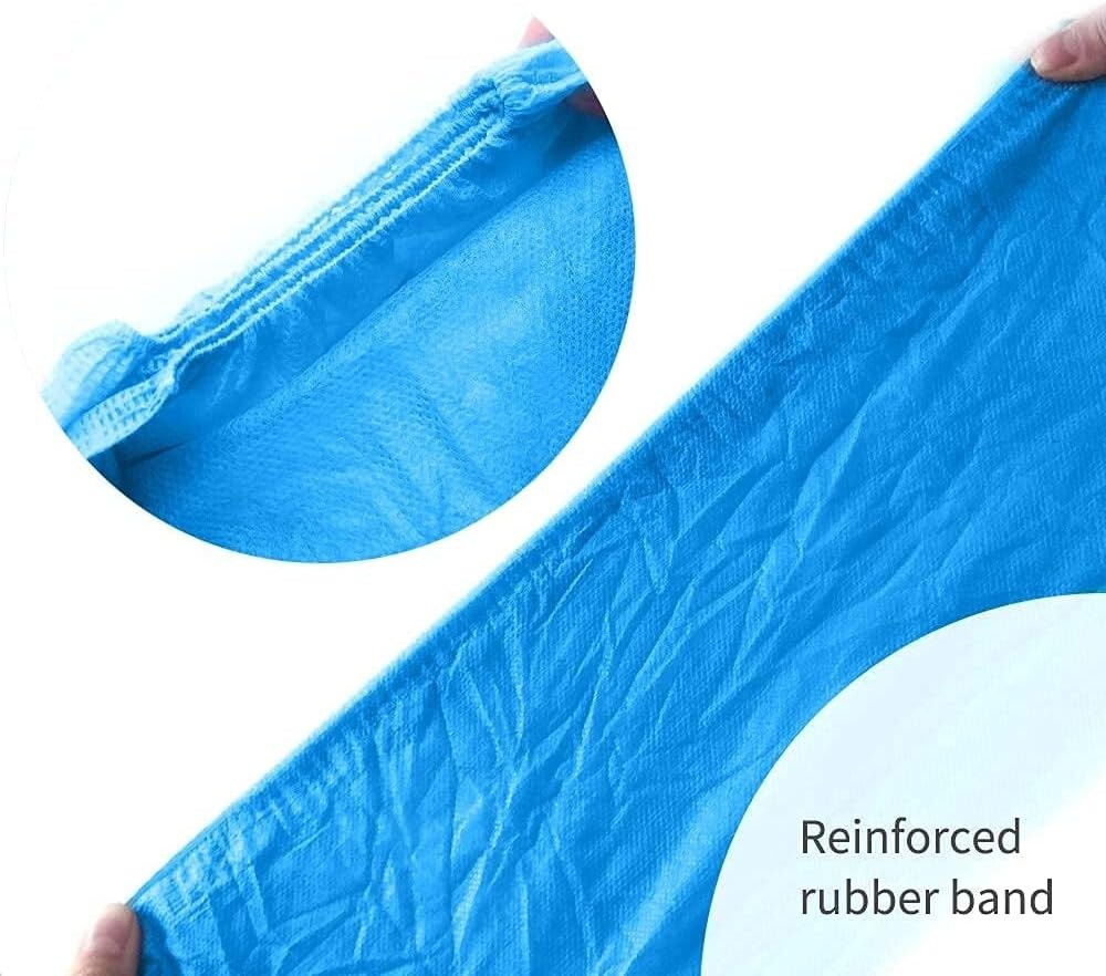 100Pcs Non-woven Disposable Shoe Covers Non-Slip Resistant Dust proof ONE SIZE