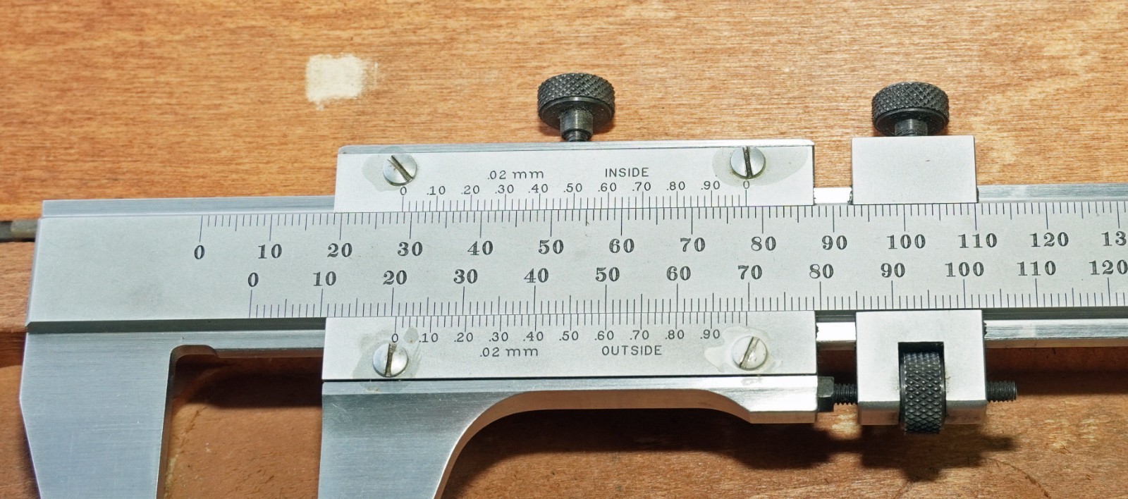 Starrett 123M 600mm Master Caliper – .02mm Vernier Scale
