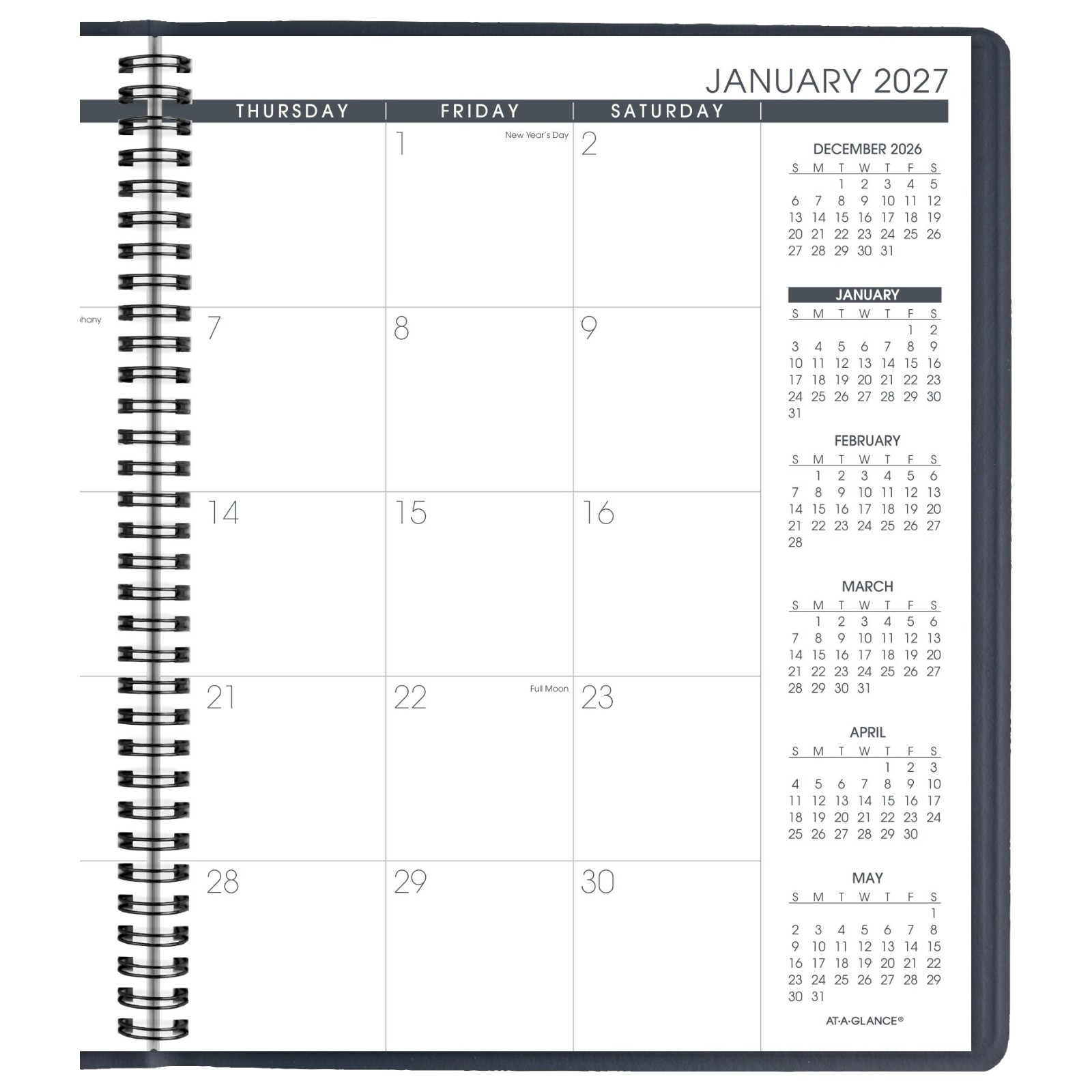 2026 At-A-Glance 70-260-20 15-Month Monthly Planner, 9 x 11″, Navy Cover