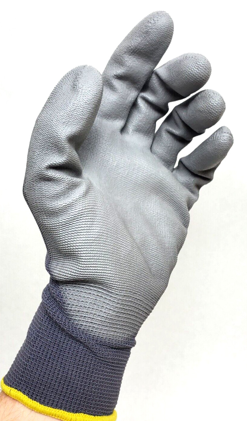 12 Pairs! Cordova #6895 MEDIUM Nylon Palm Polyurethane Coated Gloves Dozen (HR)