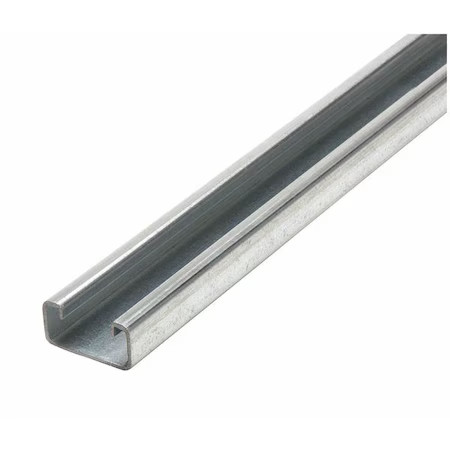 Zoro Select Fs-500 Pg 60.00 Single Channel Strut, Solid, Steel, Galvanized,,