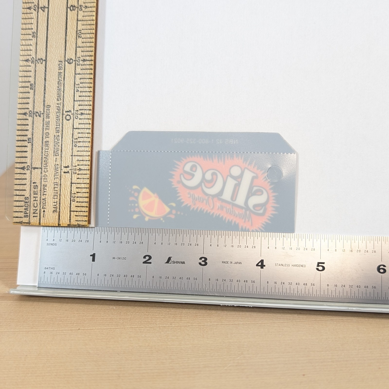 Slice Mandarin Orange vintage NOS Soda Vending Machine Flavor Strip retro