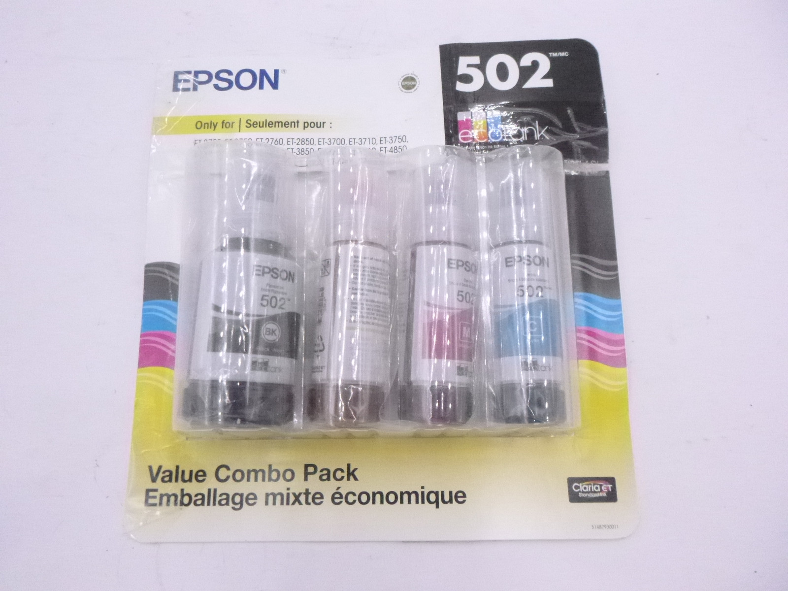 EXP. 09/2028 OEM Epson Ink Cartridge Combo Pack T5021-4-SV For ET-2700