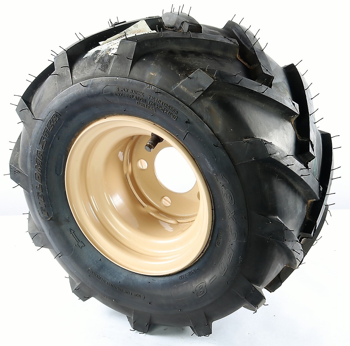 New OTR 205-1157 Ditch Witch Tire & Wheel 18×9.5-8 Poly Fill Field Master LH FF