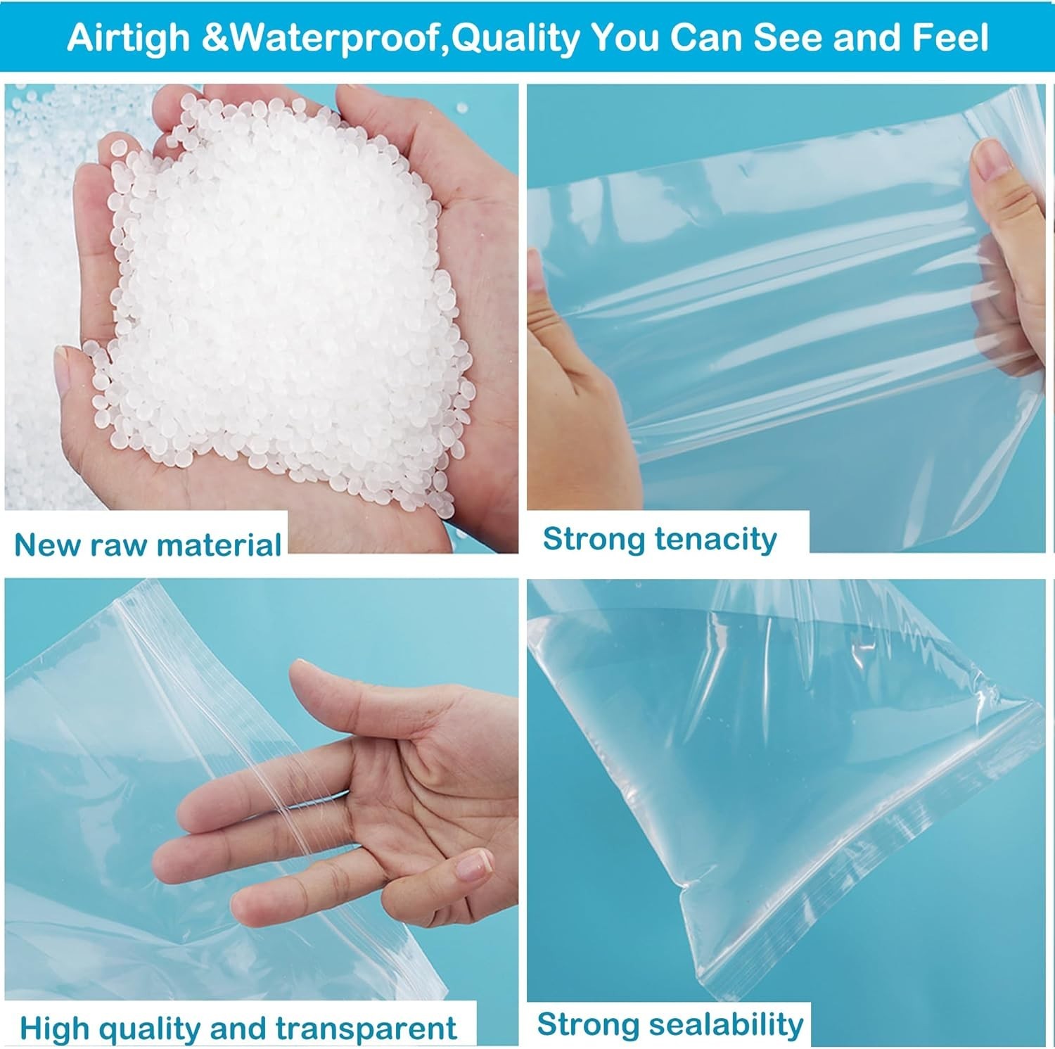 Versatile 2»X 2» Clear Zip Lock Bags – 100 Count for Jewelry, Photos & More