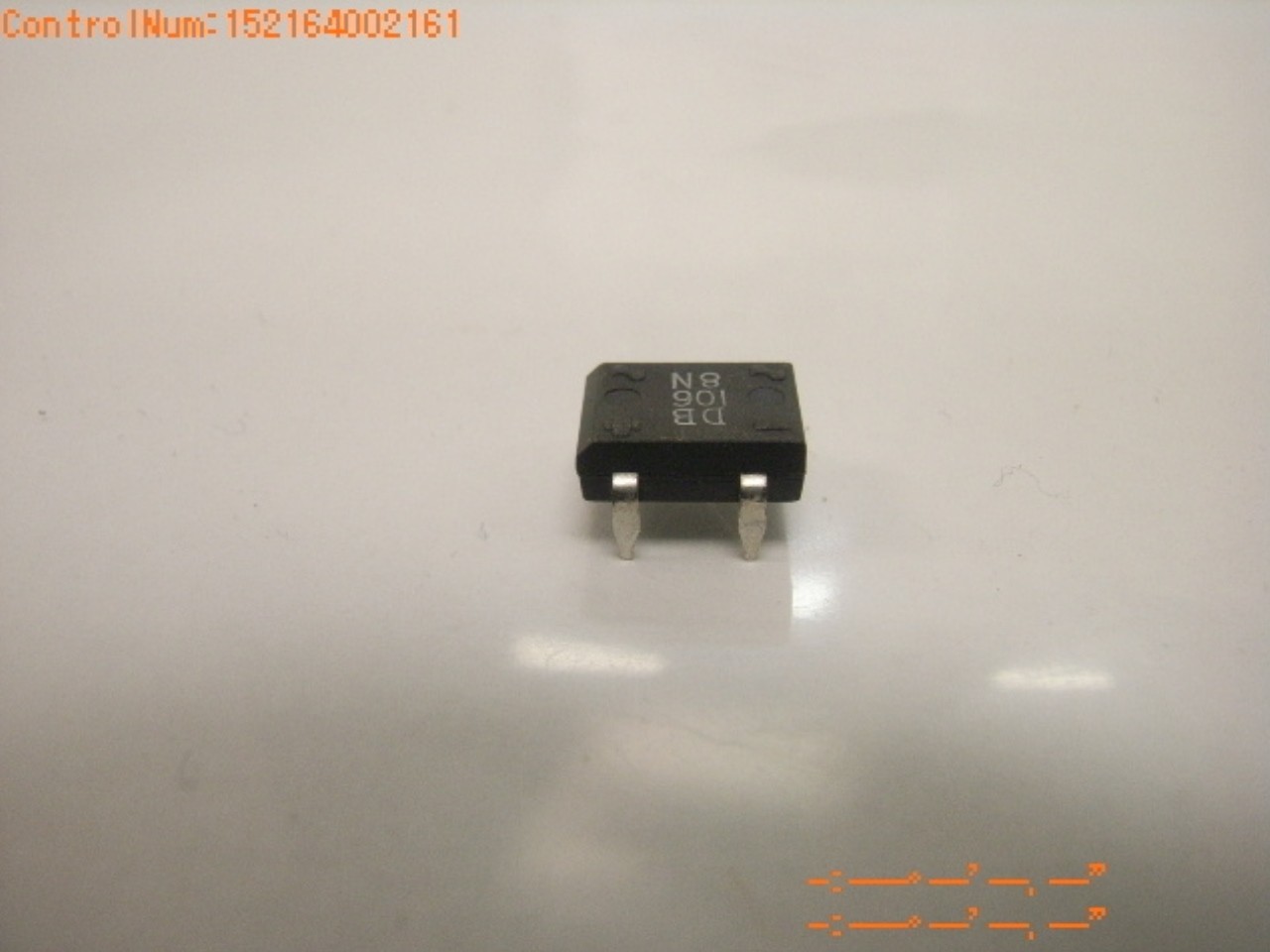 DB106 1 A, 800 V, SILICON, BRIDGE RECTIFIER DIODE – Clipped leads ( 50 pcs