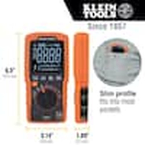 Klein Tools MM450 Slim Digital Multimeter TRMS Auto-Ranging 600V
