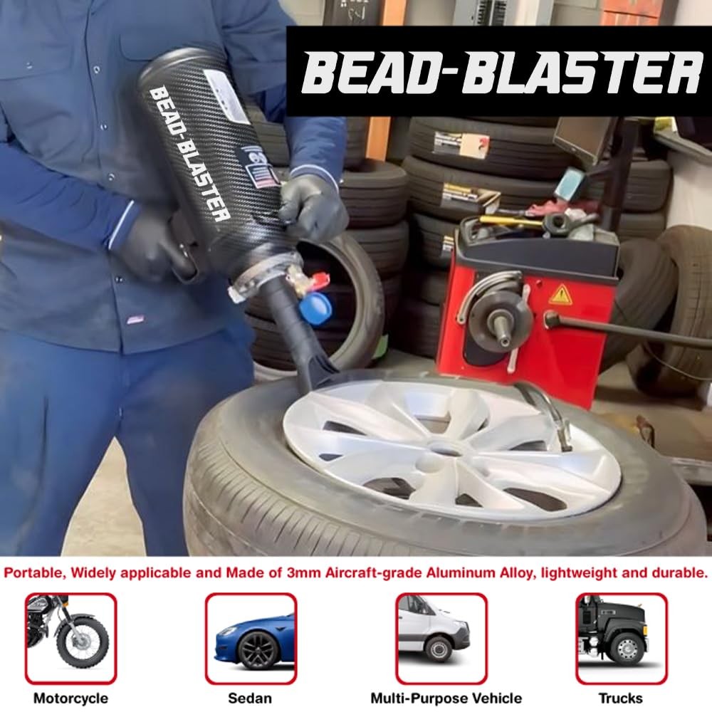 LAUCO Handheld Tire Bead Seater – Professional Automotive Tools, Carbon Fiber