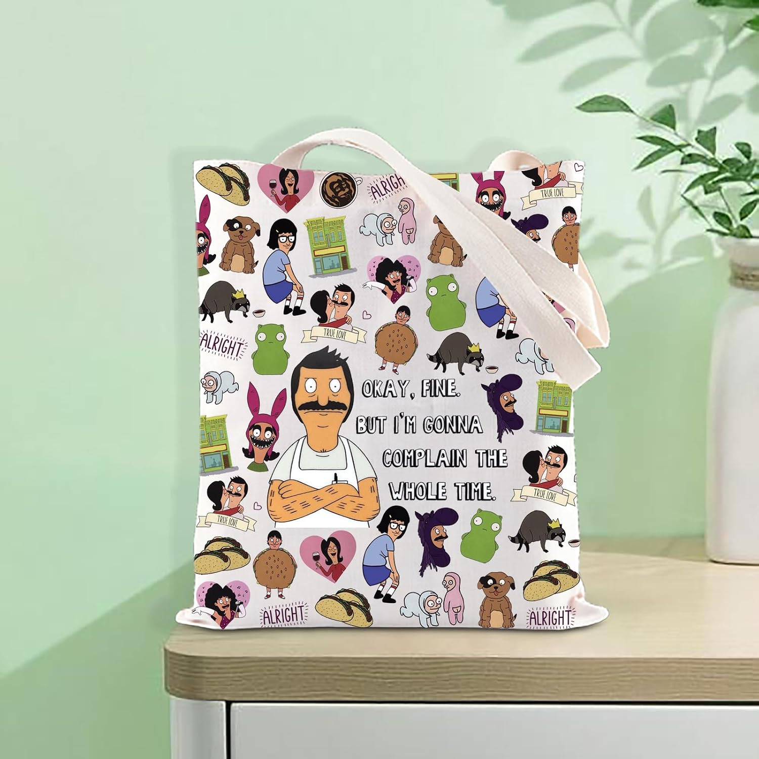 Cartoon Family Inspired Tote Bag TV Series Fan Gift Cartoon Fan Merchandise