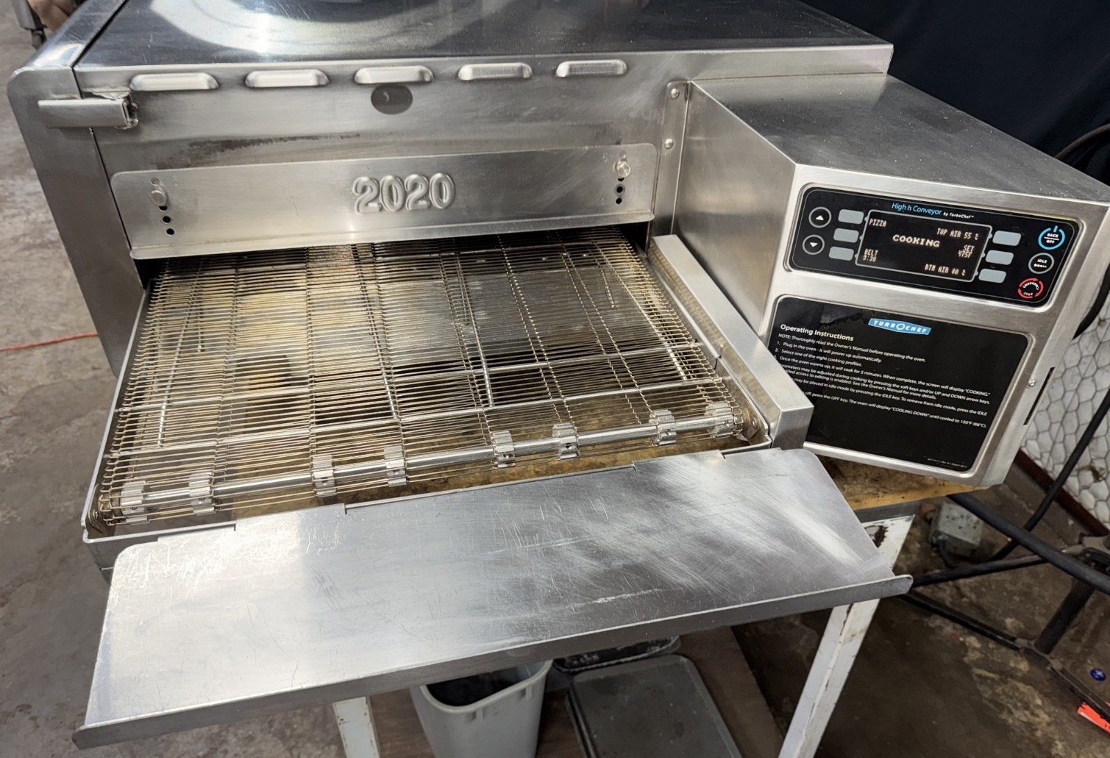 Turbochef HHC2020 High Speed Double Conveyor Pizza Oven Tested and Works