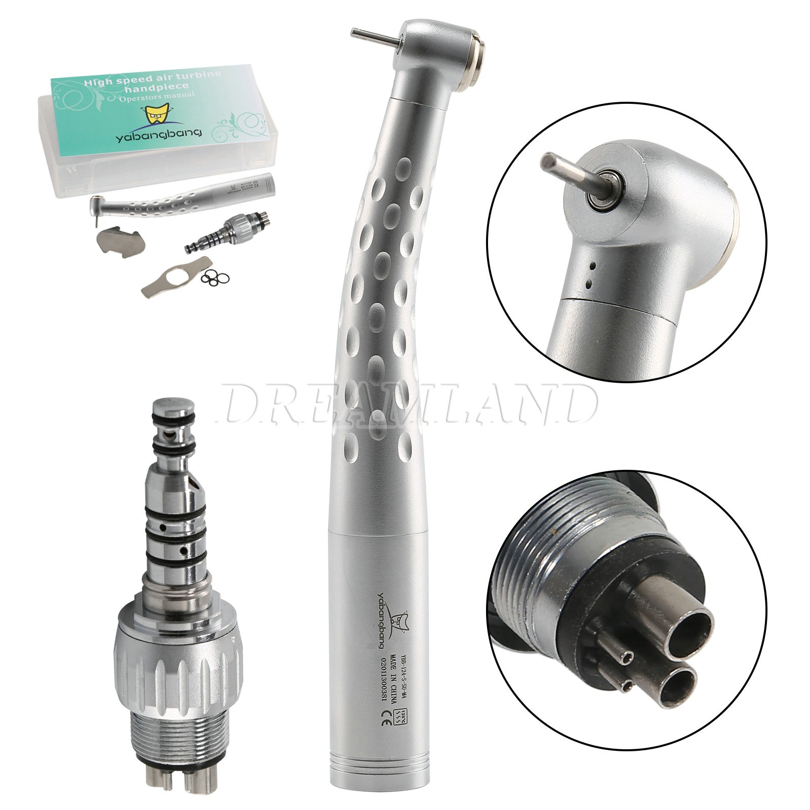 KAVO Style Dental High Speed Handpiece + 4 Hole Quick Coupler 360° Swivel