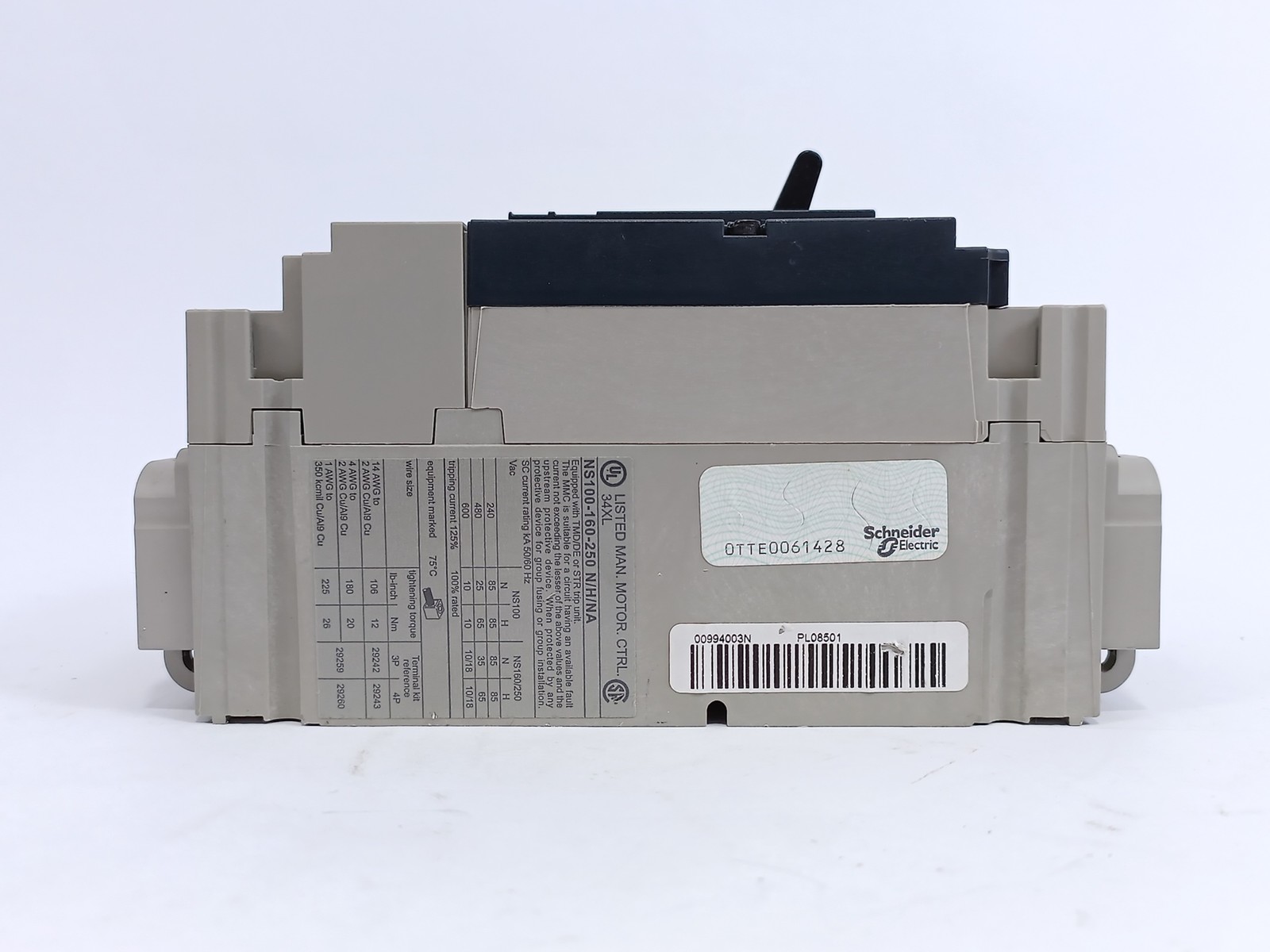 Schneider Electric NS100-160-250 N/H/NA Power Connection NS100 N