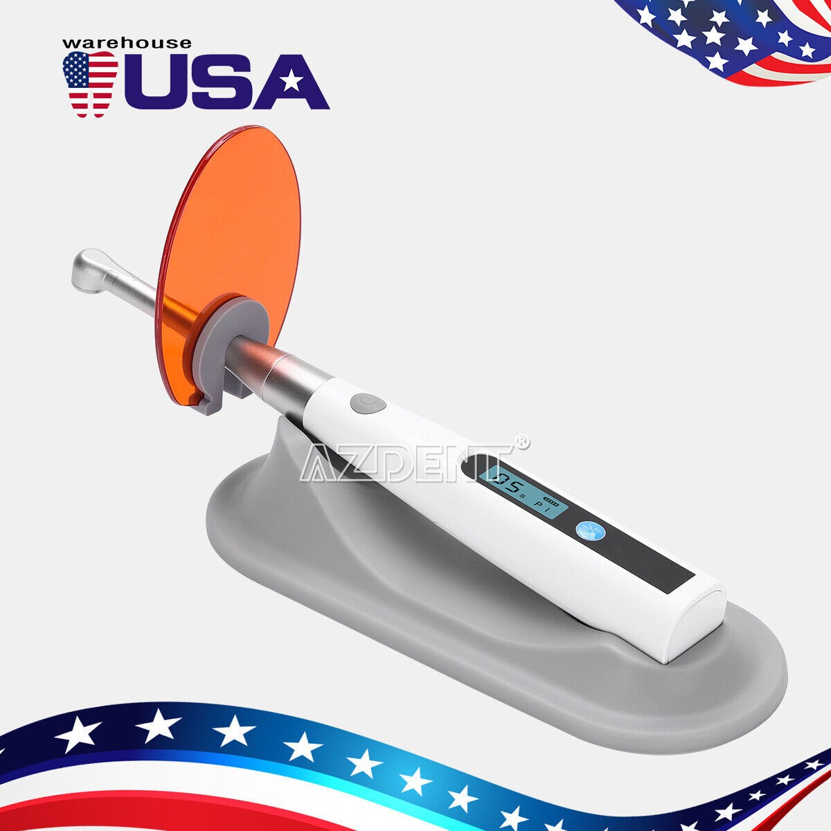 Dental LED Curing Light Lamp 1 Second Cure 1400mw/cm²/Cement Lining Luting Glue