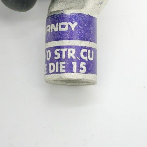 Lot of 2 New Burndy YA28-L4 Compression Lugs 4/0 AWG N200 Purple Die 15