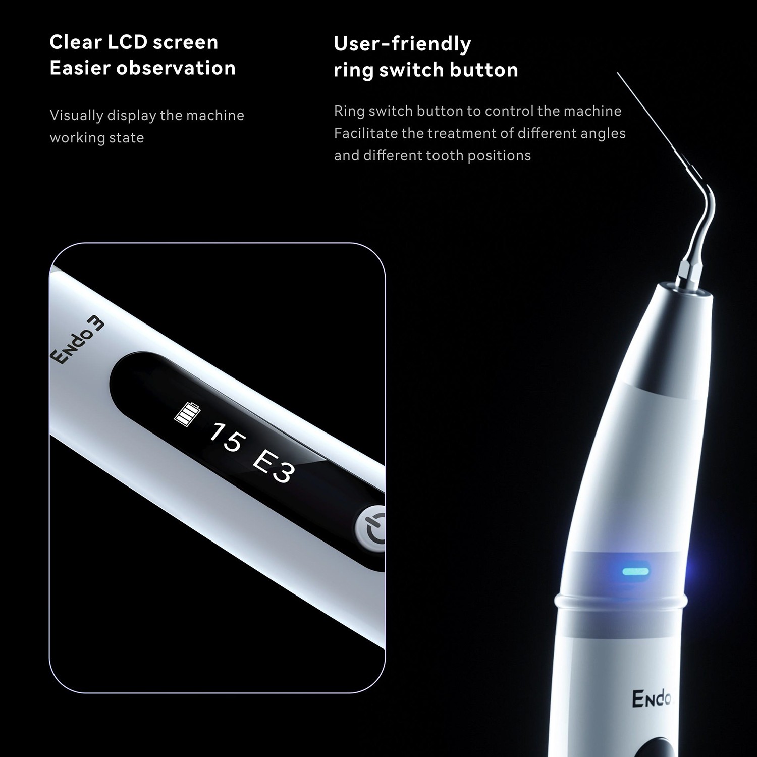 Woodpecker Endo Ultrasonic Activator Endo 3 Irrigator Root Canal Handpiece+ Tips
