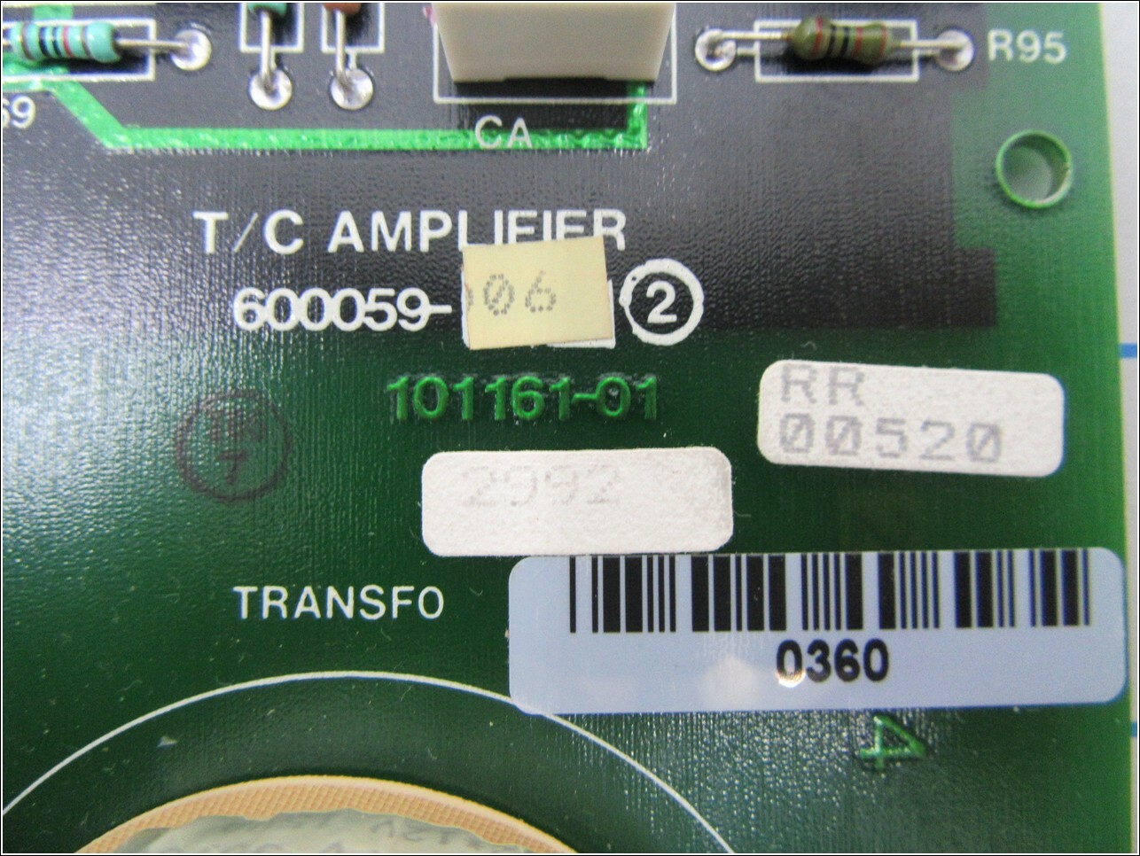 600059-06 / PCB ASSY, T/C AMPLIFIER 101161-01 / SVG THERMCO