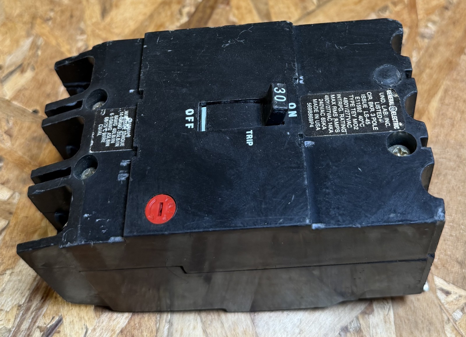 GE TEY330 3 Pole 480V Circuit Breaker