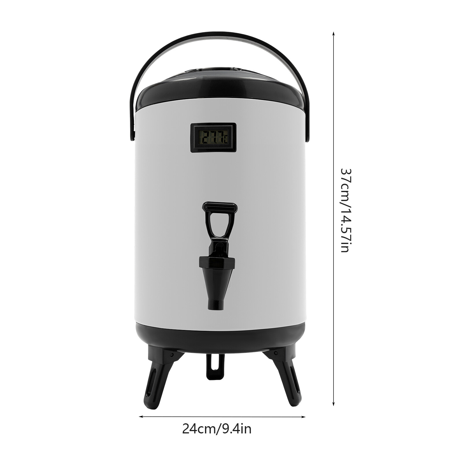 8L/2.11gal Insulated Beverage Dispenser With Lid, Cold And Hot Drink Dispenser