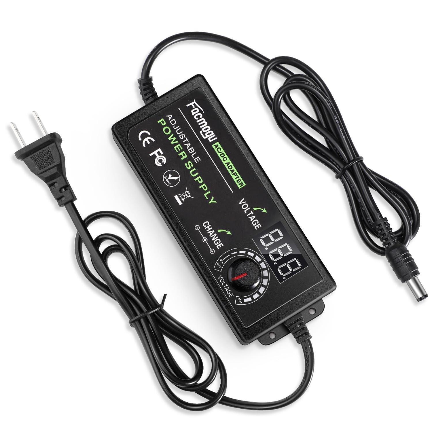 3V-12V 5A 60W Adjustable Power Supply with LED Display, Variable DC 3V 5V 6V …