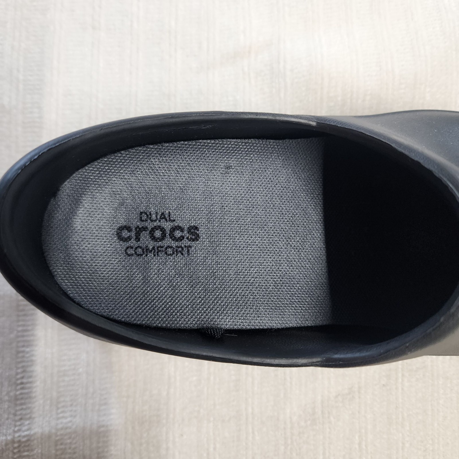 Crocs On The Clock Slip Resistant Work Clogs Black Size 8 Women’s