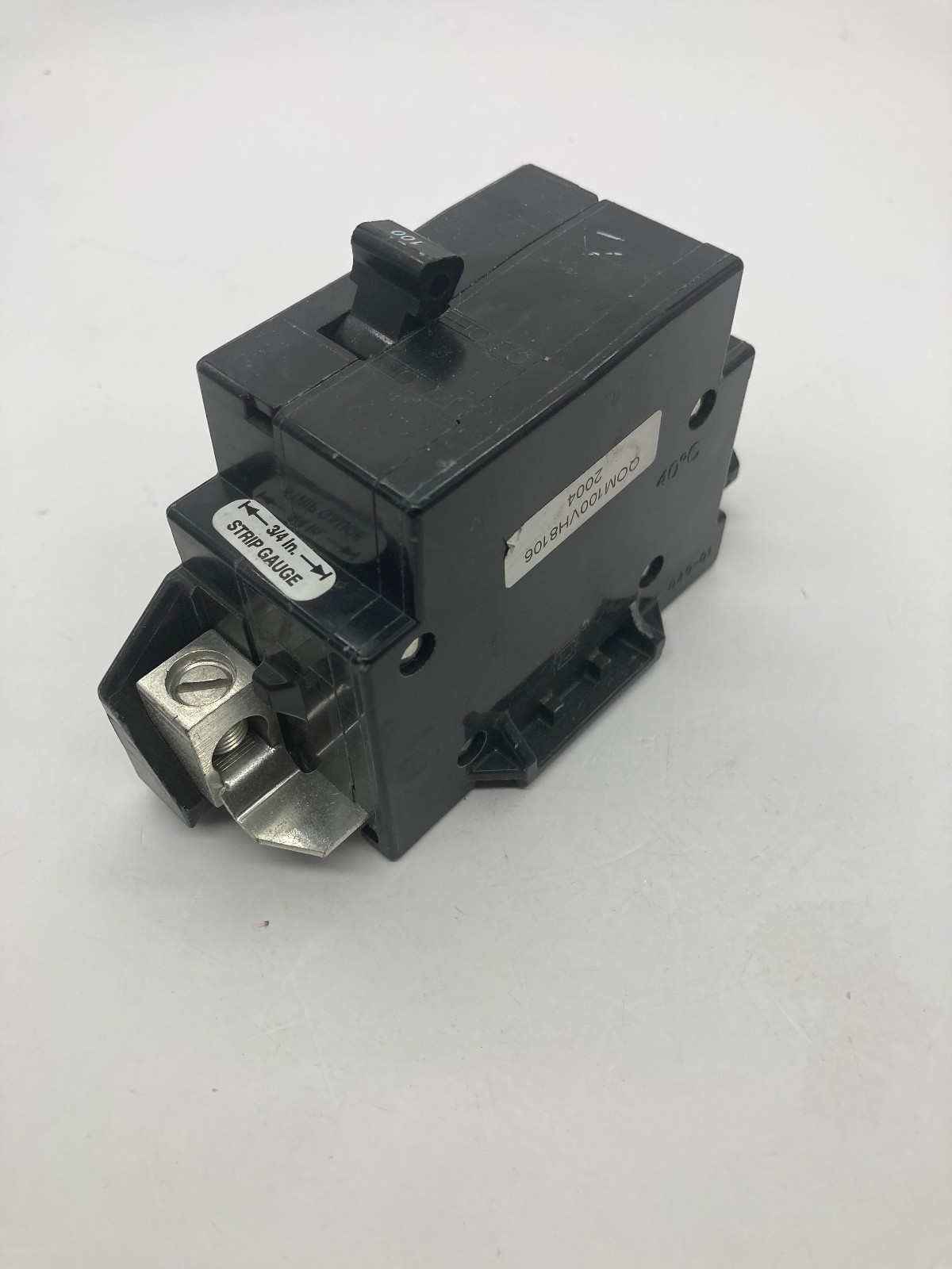 Square D QOM100VH8106 22kA 2Pole 100A 120/240V QOM1 Bolt On Main Circuit Breaker