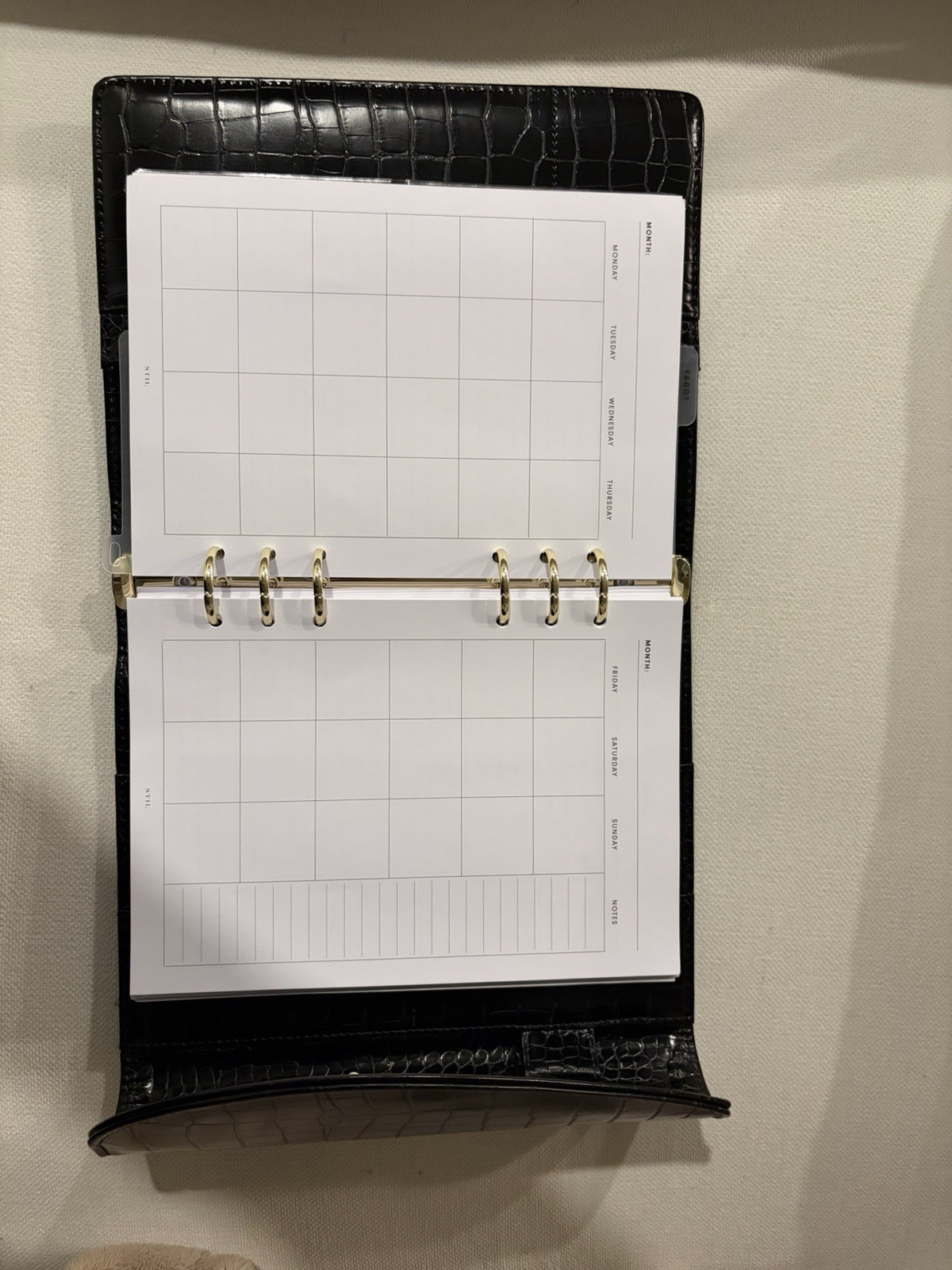 Stil a5 Croc leather binder