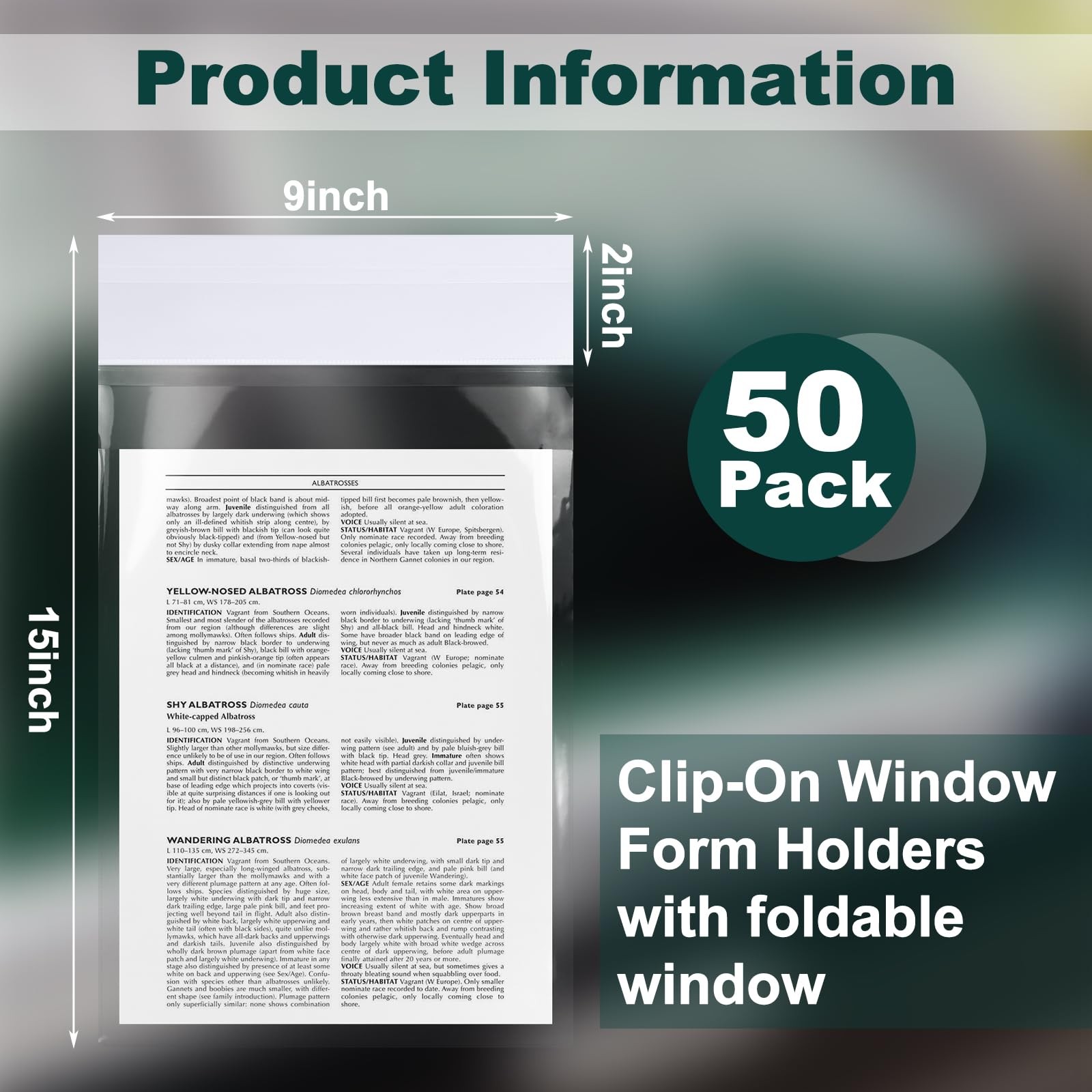 50 Pack Clip On Window Form Holder Buyers Guide Window Hangers Plastic Pouch