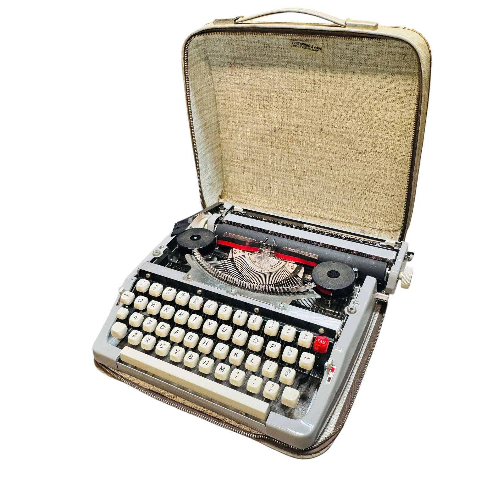 Vintage Brother Personal Portable Typewriter W/ Carrying Case