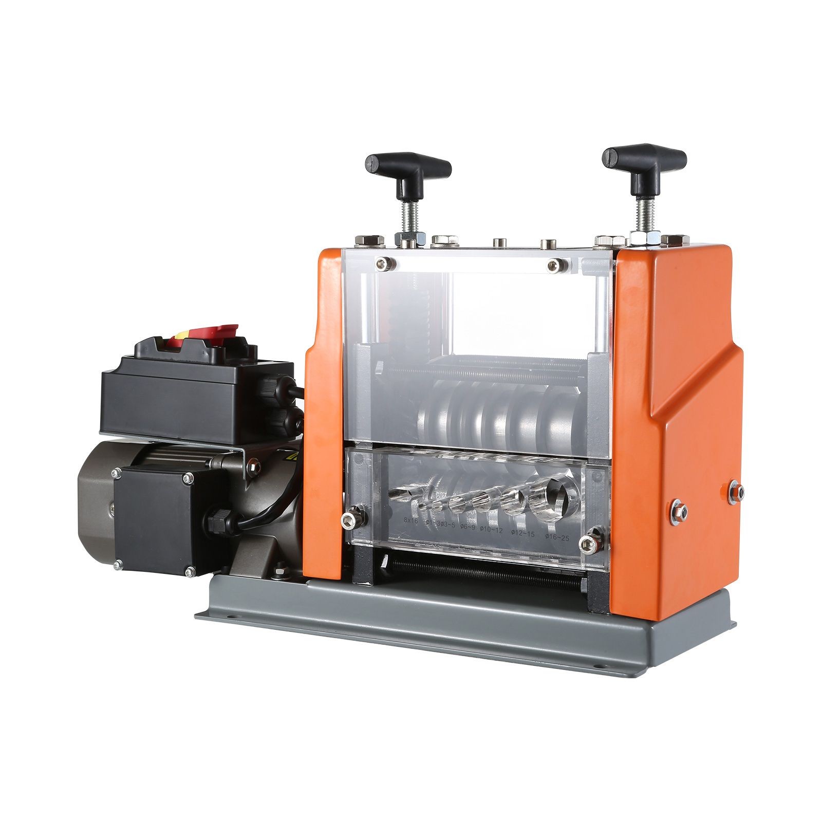Efficient Motorized Wire Stripping Tool with Depth Gauge for Copper Recycling