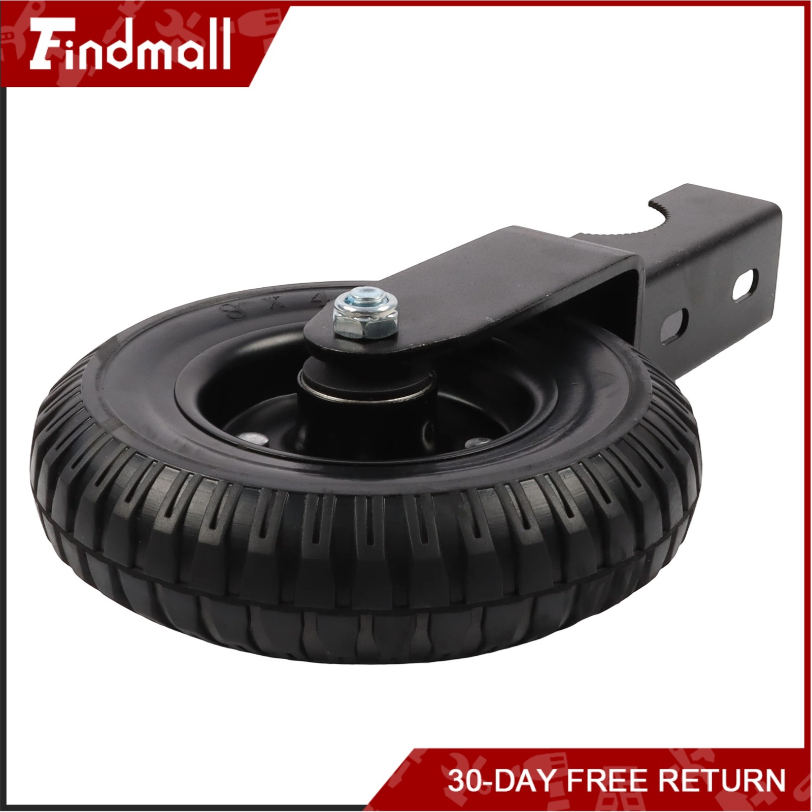Findmall 2 Pcs Heavy Duty 8″ Gate Wheel For Metal Tube Gate 400Lbs Rubber Wheel