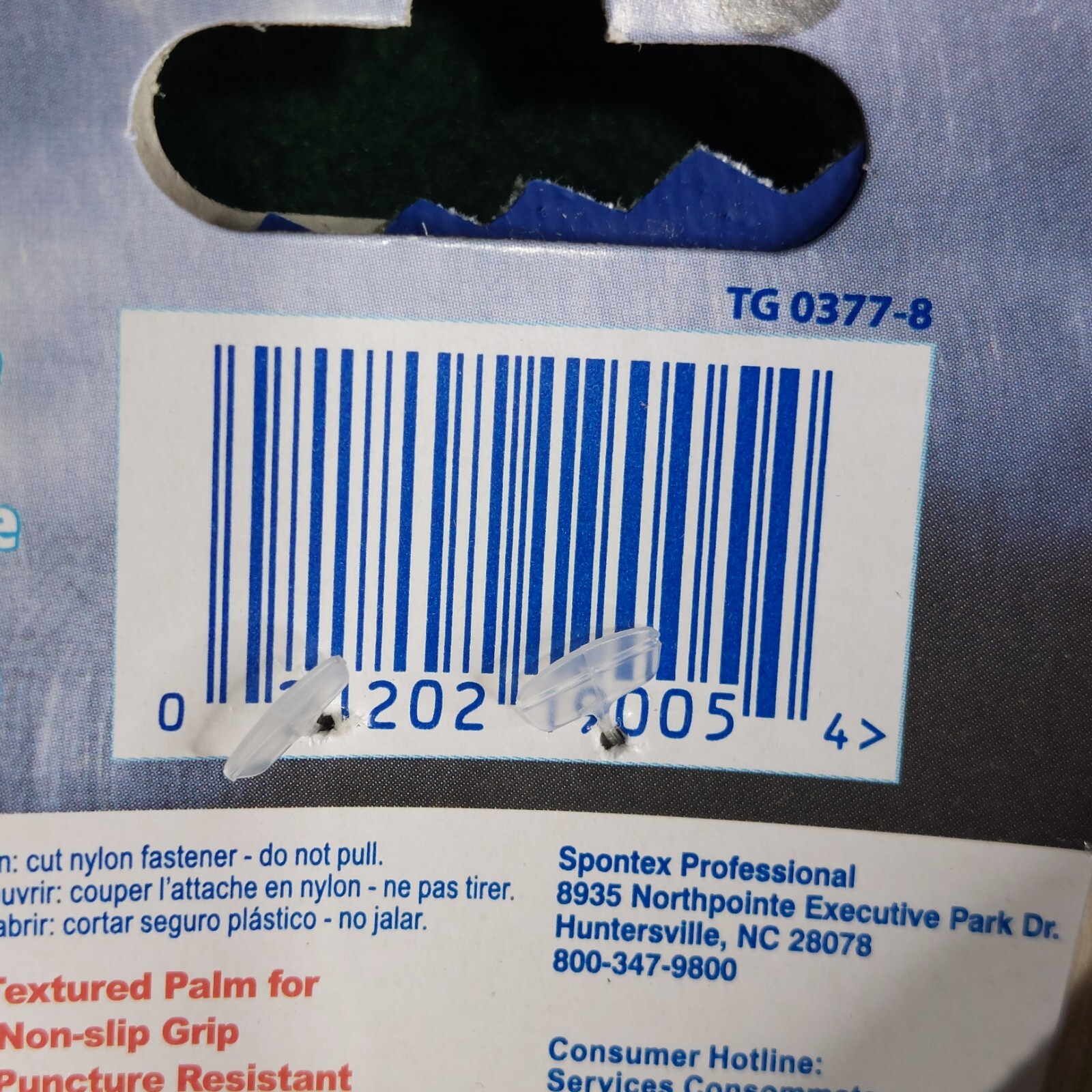 Spontex Bluettes Neoprene Gloves 1 Pair of Large Blue Premium Heavy Duty Gloves