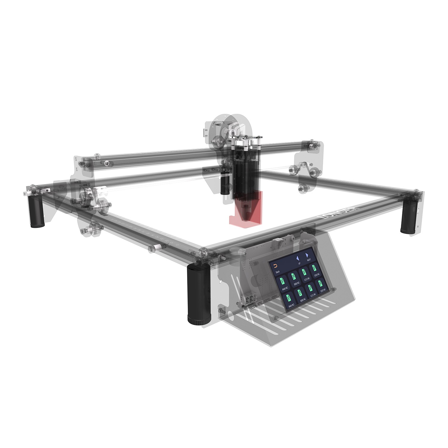 Longer 360° Rotary Roller+Height Extension Kit, Laser Engraver Accessories