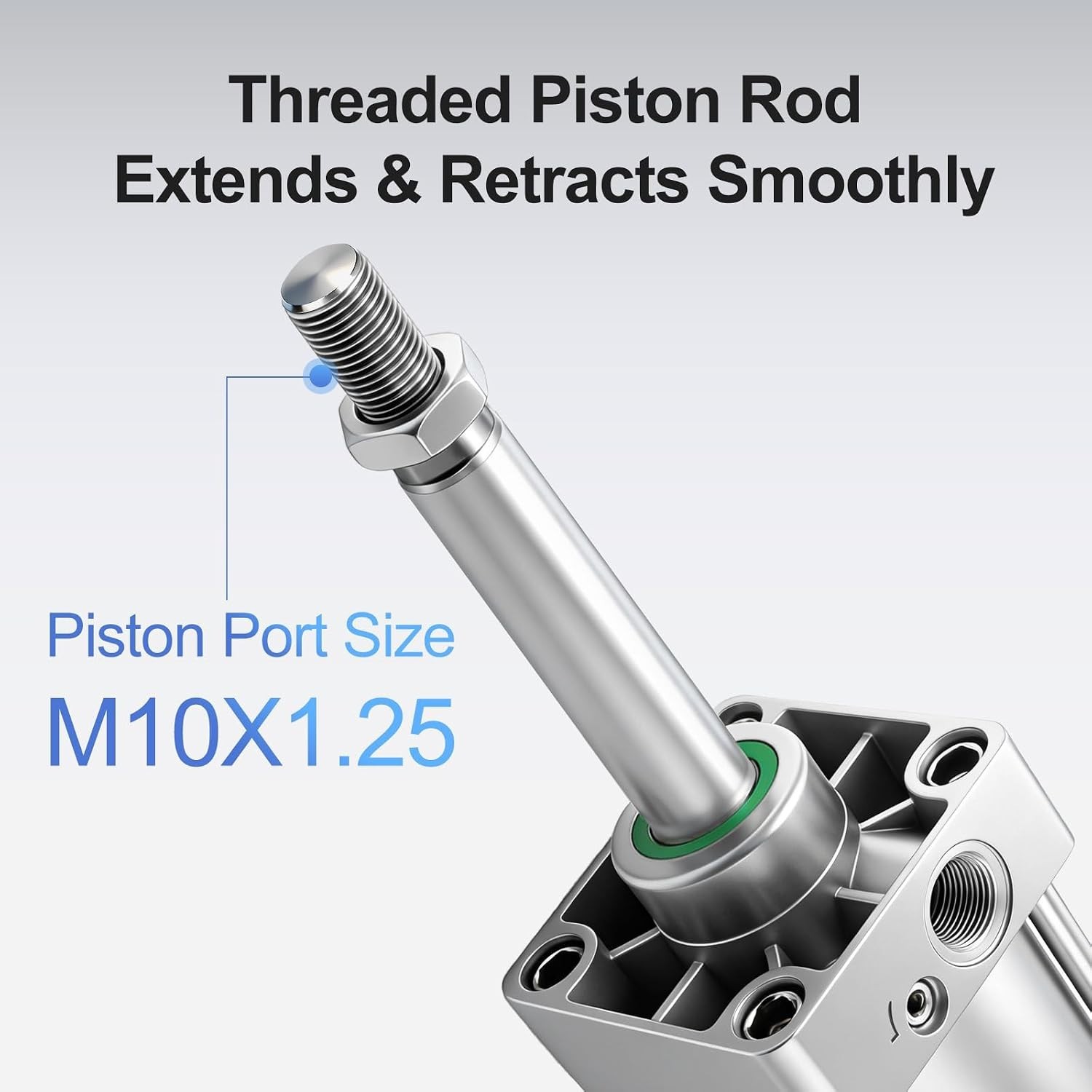 Robust Aluminum Alloy Pneumatic Cylinder – 1-1/4″ Bore, 7.87″ Stroke Efficiency