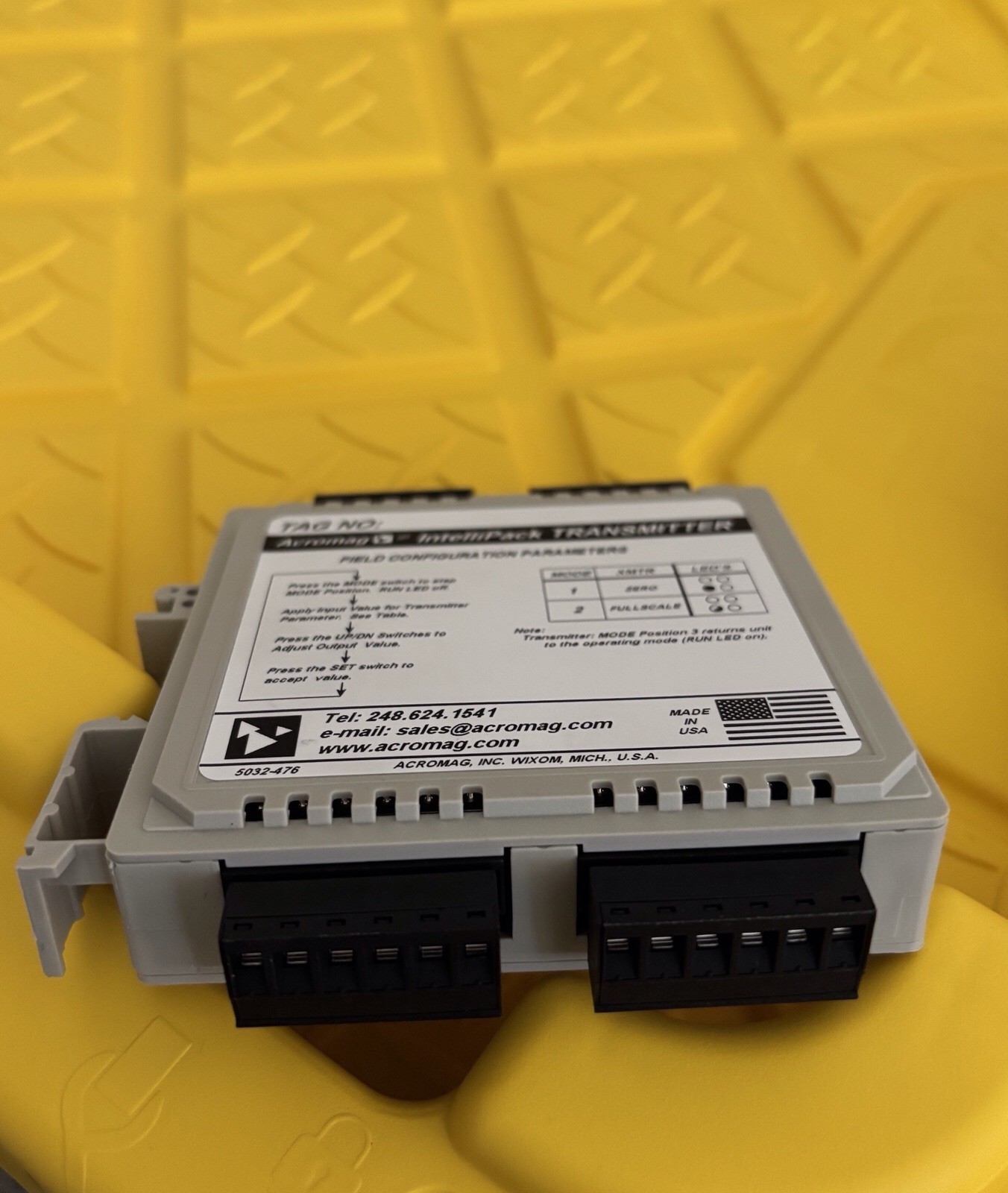 Acromag IntelliPack Strain Gauge / Load Cell Transmitter Module 851T-0500